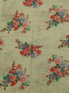 Pastel Digital Printed Linen Jute Fabric (1 mtr) - Luxurion World