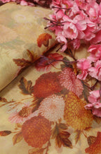 Pastel Digital Printed Organza Silk Fabric (1 mtr) - Luxurion World