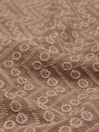 Pastel Embroidered Chikankari Georgette Fabric (1 mtr) - Luxurion World
