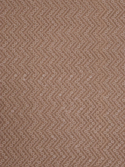 Pastel Embroidered Chikankari Georgette Fabric (1 mtr) - Luxurion World