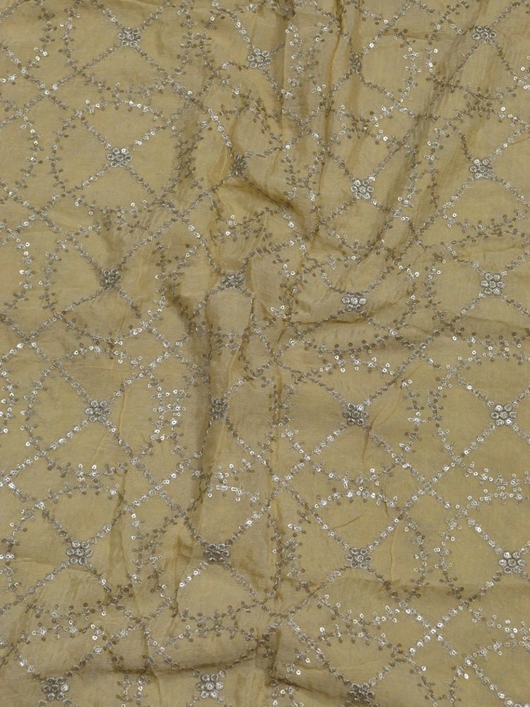 Pastel Embroidered Trendy Fabric ( 0.75 Mtr ) - Luxurion World