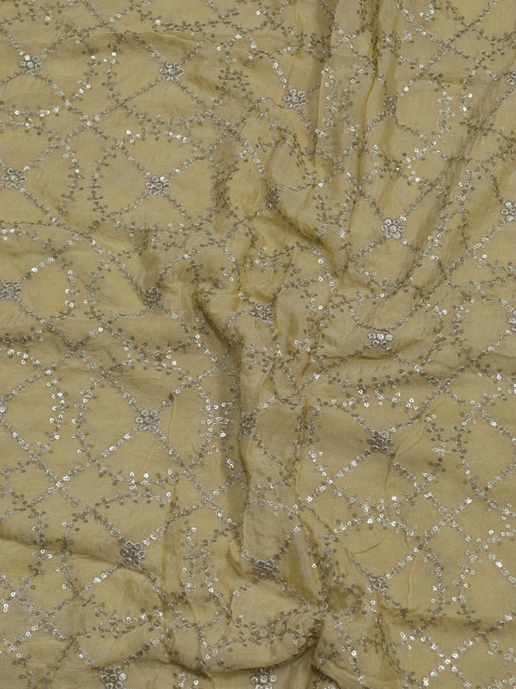 Pastel Embroidered Trendy Fabric ( 1 Mtr )