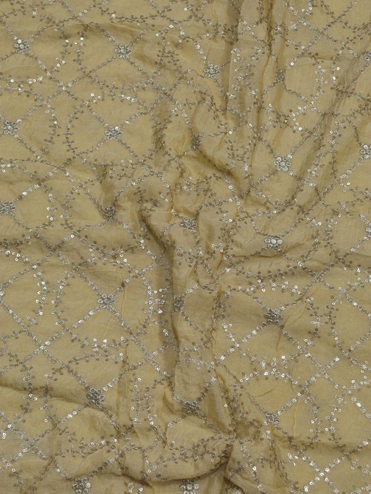 Pastel Embroidered Trendy Fabric ( 0.75 Mtr ) - Luxurion World