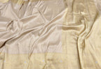 Pastel Handloom Banarasi Pure Katan Silk Geometric Design Saree - Luxurion World