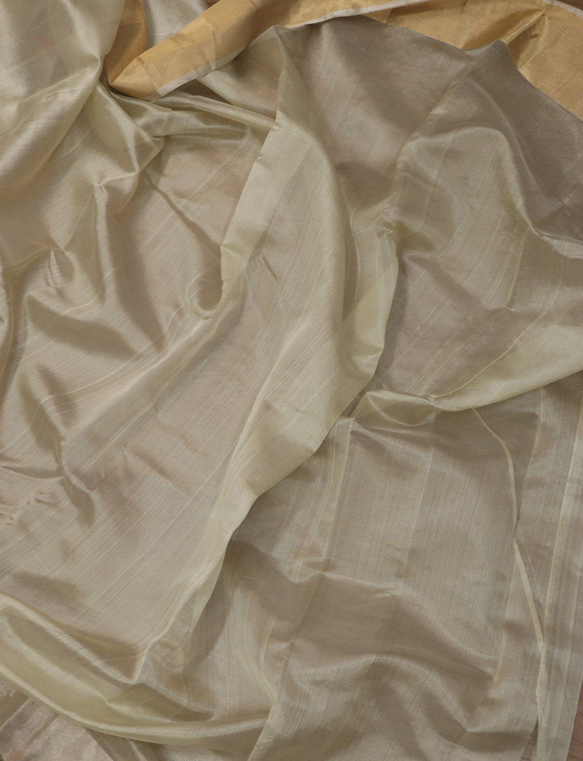 Pastel Handloom Chanderi Pure Katan Silk Meenakari Bird Design Saree - Luxurion World