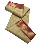 Pastel Handloom Chanderi Pure Katan Tissue Silk Saree - Luxurion World