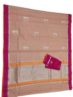 Pastel Handloom Kota Doria Real Zari Saree - Luxurion World