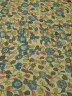Pastel Pen Kalamkari Pure Silk Fabric ( 1 Mtr ) - Luxurion World