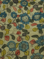 Pastel Pen Kalamkari Pure Silk Fabric ( 1 Mtr ) - Luxurion World