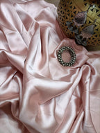 Pastel Plain Satin Silk Fabric (1 Mtr) - Luxurion World