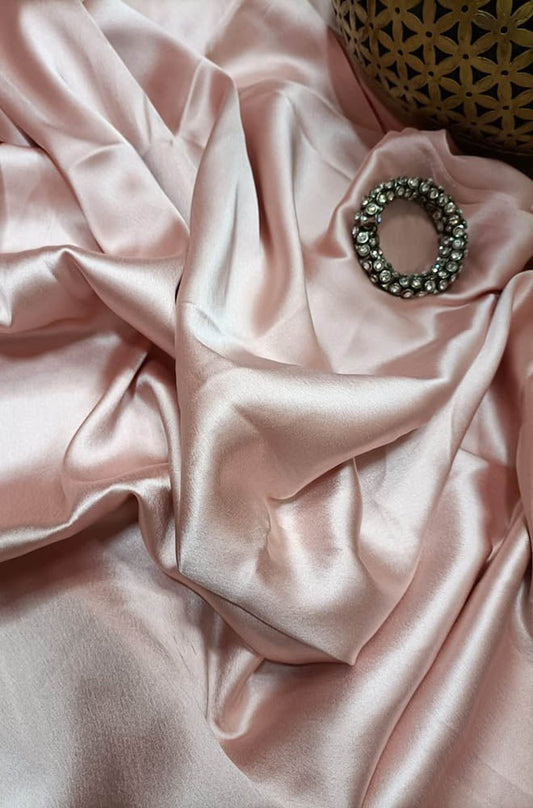 Pastel Plain Satin Silk Fabric (1 Mtr) - Luxurion World