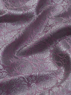 Pink Banarasi Brocade Silk Silver Zari Fabric ( 1Mtr ) - Luxurion World