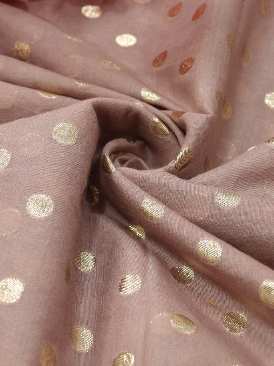 Pink Banarasi Chanderi Silk Fabric ( 1 Mtr) - Luxurion World