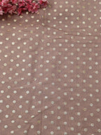 Pink Banarasi Chanderi Silk Fabric ( 1 Mtr) - Luxurion World