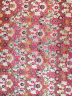Pink Banarasi Kimkhwab Silk Meenakari Fabric ( 1 Mtr ) - Luxurion World