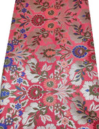 Pink Banarasi Kimkhwab Silk Meenakari Fabric ( 1 Mtr ) - Luxurion World