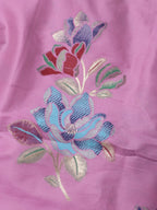 Pink Banarasi Silk Fabric (1 Mtr) - Luxurion World