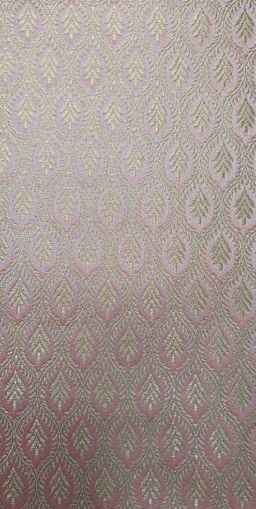 Pink Banarasi Silk Fabric ( 1 Mtr ) - Luxurion World