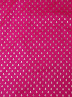 Pink Banarasi Silk Fabric ( 1 Mtr ) - Luxurion World