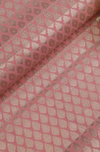 Pink Banarasi Silk Fabric ( 1 Mtr ) - Luxurion World