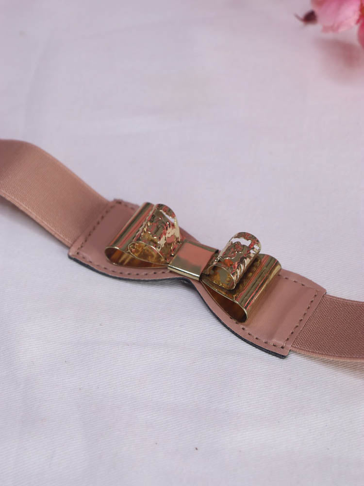 Chic Pink Bow Elastic Belt - Perfect Accessory for Every Look - Luxurion World