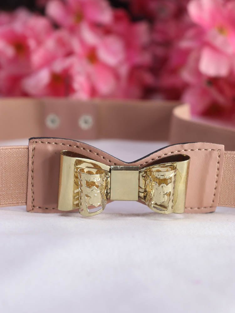 Chic Pink Bow Elastic Belt - Perfect Accessory for Every Look - Luxurion World