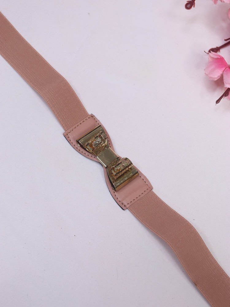 Chic Pink Bow Elastic Belt - Perfect Accessory for Every Look - Luxurion World