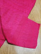 Pink Embroiderded Chikankari Cotton Stitched Pant - Luxurion World