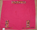 Pink Embroidered Kantha Cotton Blouse Piece Fabric ( 1 Mtr ) - Luxurion World