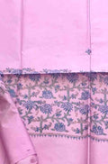 Pink Embroidered Sozni Work Kashmiri Silk Saree - Luxurion World