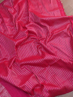 Pink Handloom Banarasi Pure Katan Silk Saree - Luxurion World