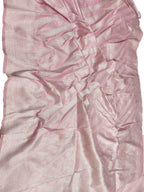 Pink Handloom Banarasi Pure Katan Silk Stripes Design Saree - Luxurion World
