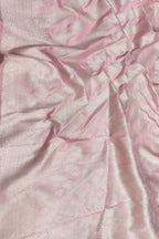 Pink Handloom Banarasi Pure Katan Silk Stripes Design Saree - Luxurion World