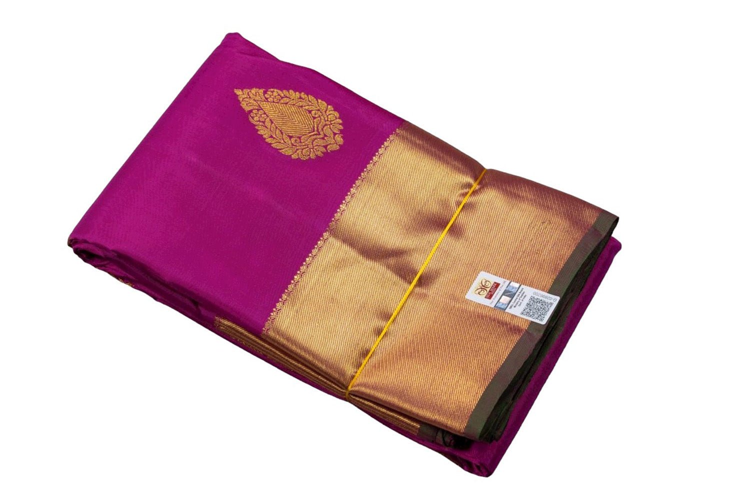Pink Handloom Kanjeevaram Pure Silk Saree - Luxurion World