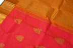 Pink Handloom Kanjeevaram Pure Silk Saree - Luxurion World