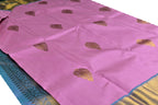 Pink Handloom Kanjeevaram Pure Silk Saree - Luxurion World
