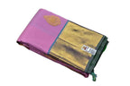 Pink Handloom Kanjeevaram Pure Silk Saree - Luxurion World