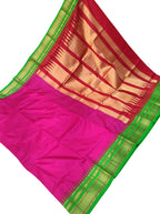 Pink Ilkal Pure Silk Saree - Luxurion World