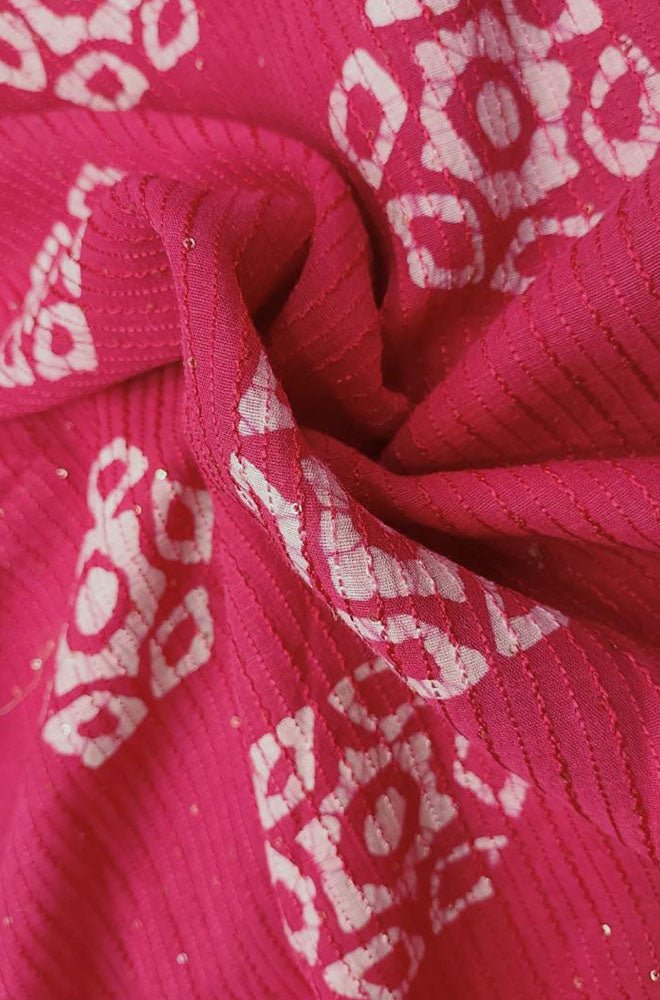 Pink Linen Cotton Fabric (1 Mtr) - Luxurion World