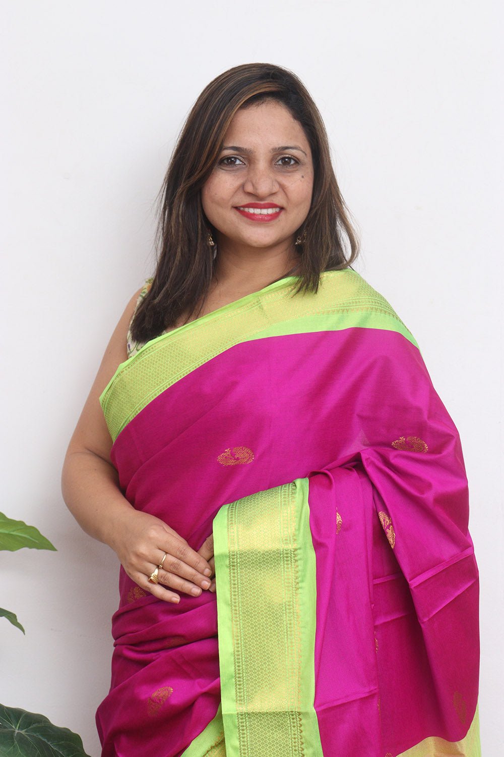Pink Paithani Cotton Silk Saree - Luxurion World