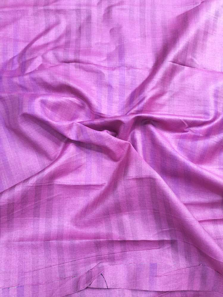 Pink Plain Bhagalpur Silk Fabric ( 1 Mtr ) - Luxurion World