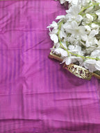 Pink Plain Bhagalpur Silk Fabric ( 1 Mtr ) - Luxurion World