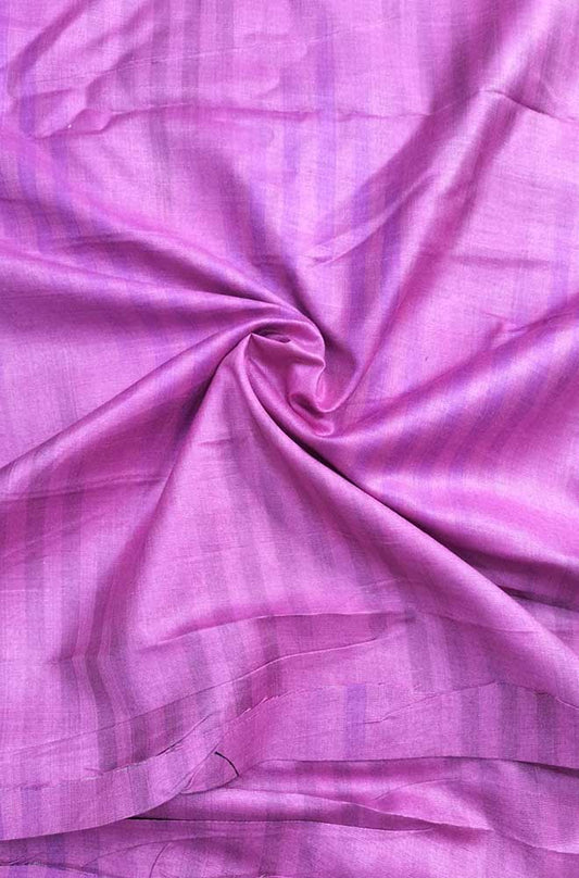 Pink Plain Bhagalpur Silk Fabric ( 1 Mtr )