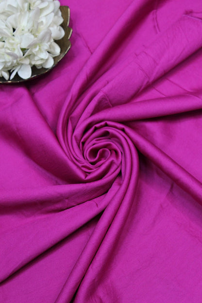 Pink Plain Cotton Satin Fabric - Luxurion World