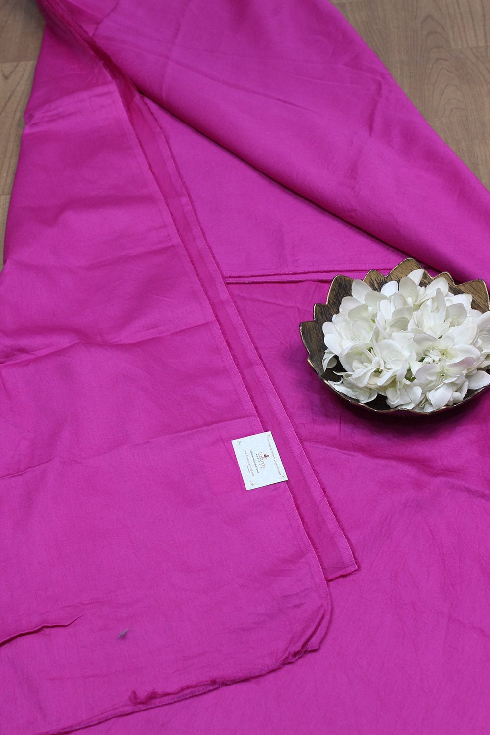 Pink Plain Cotton Satin Fabric - Luxurion World