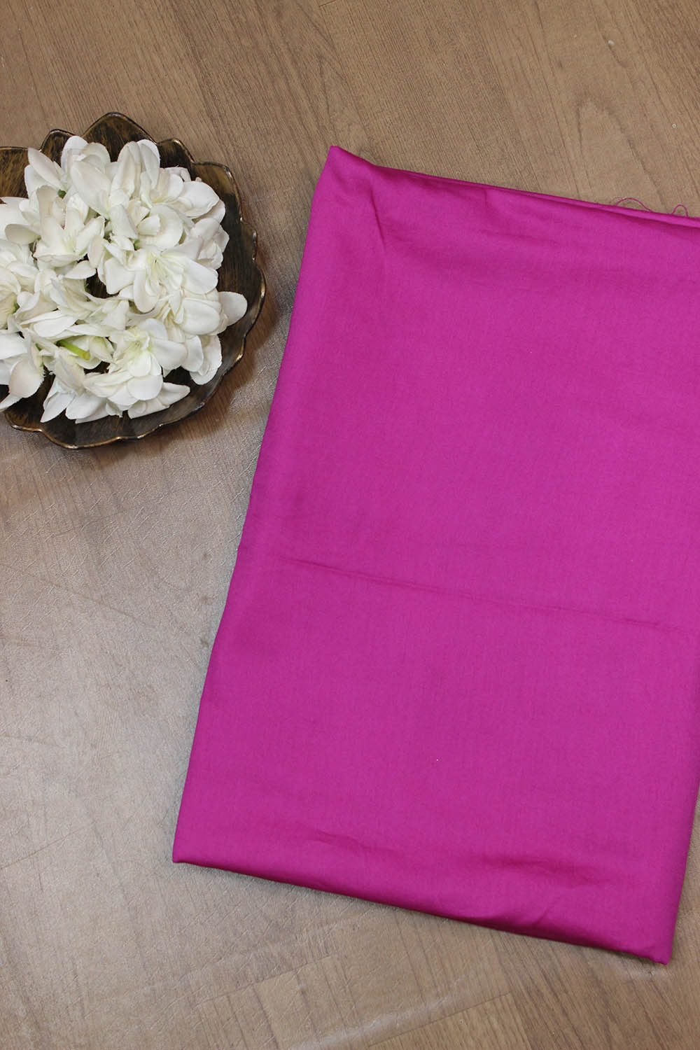 Pink Plain Cotton Satin Fabric - Luxurion World