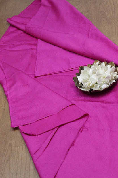 Pink Plain Cotton Satin Fabric - Luxurion World