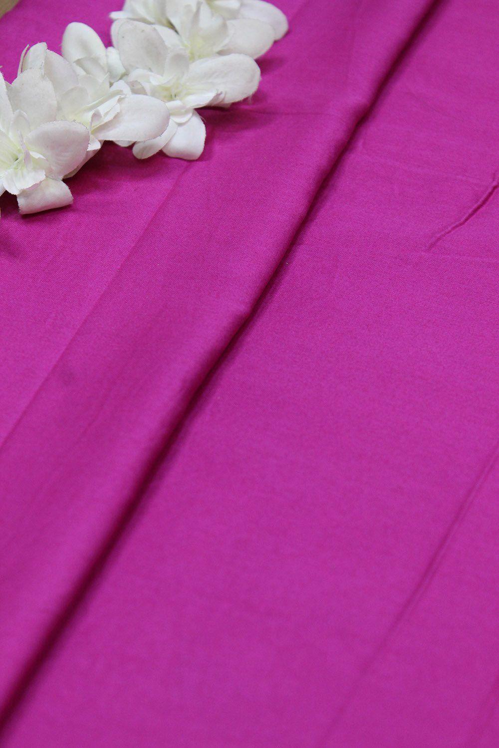 Pink Plain Cotton Satin Fabric - Luxurion World