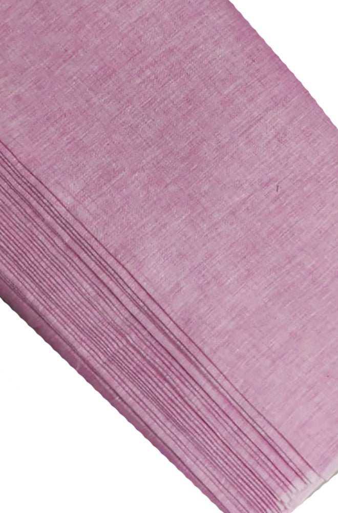 Pink Plain Pure Linen Fabric ( 1 Mtr )