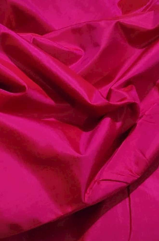 Pink Plain Pure Silk Fabric ( 1 Mtr ) - Luxurion World